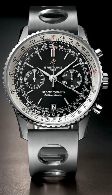 breitling 125th aniversery navitimer gold and white|Breitling 50th anniversary a41322.